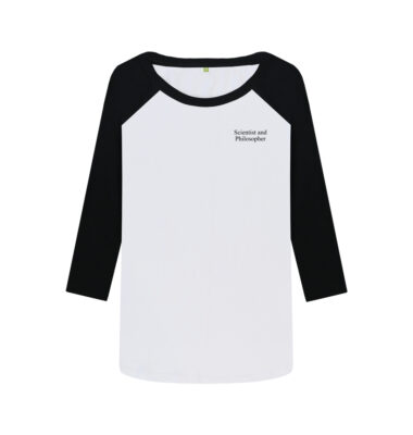 Women's Scientist and Philosopher plain logo baseball T-shirt