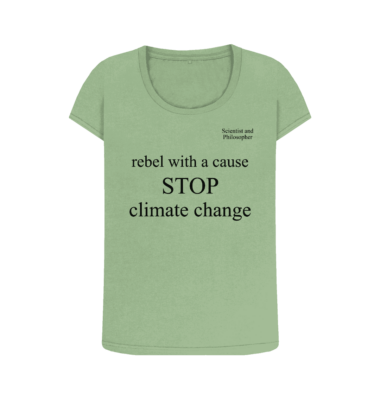Scientist and Philosopher Rebel with a cause Women's Scoop neck T-shirt 